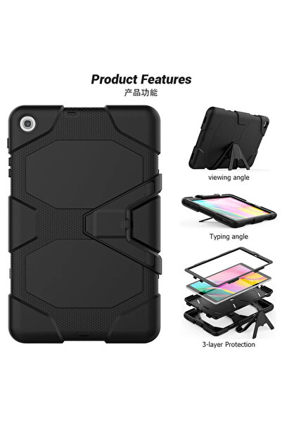 NewFace غطاء حماية لجهاز سامسونج جالاكسي T510 Tab A 10.1 جريفين - أسود 1492123709