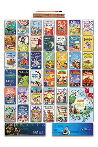Timaş Çocuk 1 ve 2 Sınıf Hikaye Öykü Okuma Seti - 39 Kitaplık Full Set - Faru...