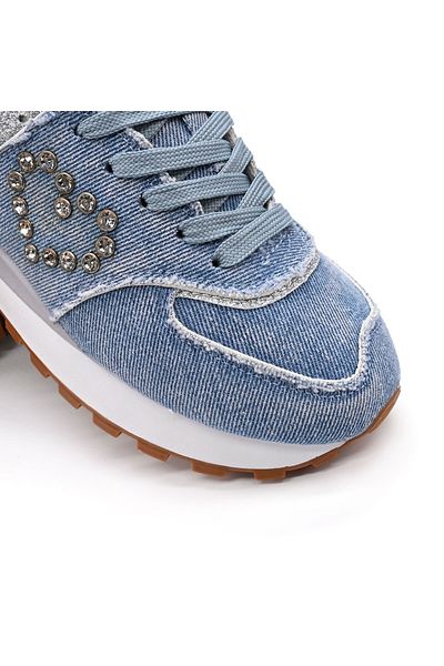 Tmall Pantofi sport pentru femei, denim, D1399. Albastru deschis
