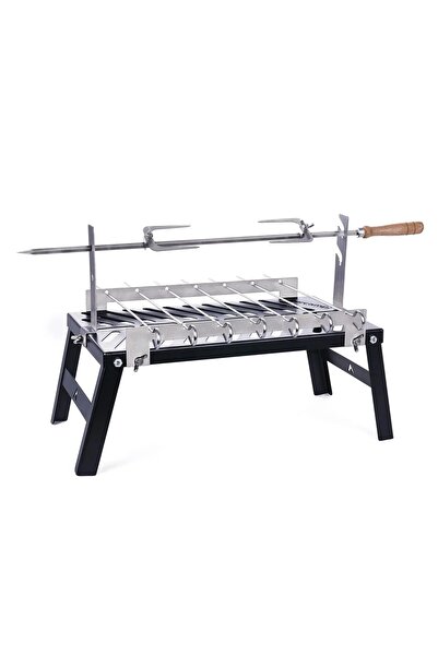 Orcamp Grilon Ateş Üstü Izgara Şiş Piliç Çevirme Aparatlı