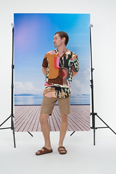 Loft Comfortable Cut Men's Shirt - Sleeves