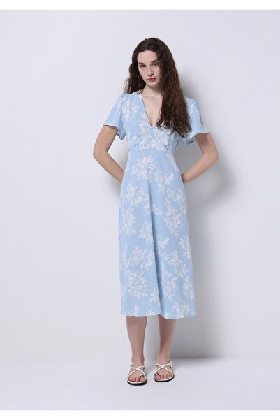 Colin's Regular Fit Kadın Mavi Elbise