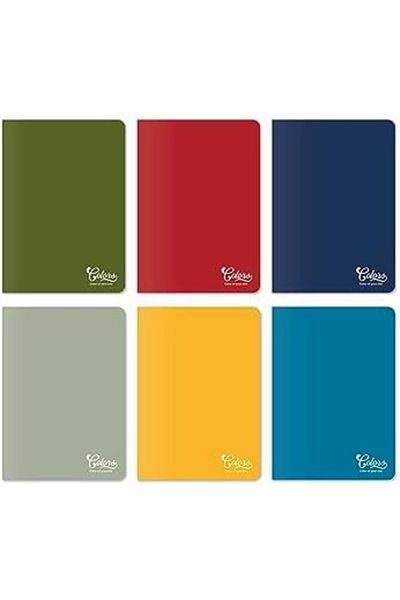 STOREMAX Sellbuystore Colors Office Series, A4 60 Sheets Unlined Cardboard Cover Notebook 3 Pack, Blue, Gray