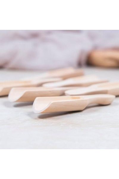 STOREMAX Wooden Spice Shovel Small 6 Pieces 1053513