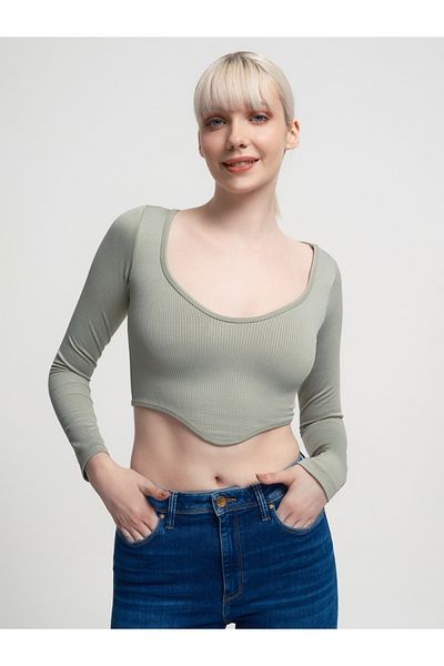 Loft Γυναικείο T-Shirt Crop - U. Sleeve