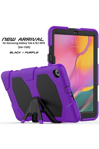 NewFace Samsung Galaxy T510 Tab a 10.1 Case Griffin Tablet Cover - Purple Alsat