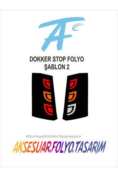 aksesuar folyo tasarım داسيا دوكر ستوب فويل