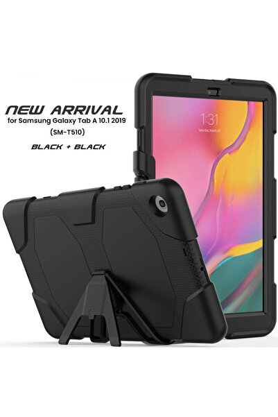 NewFace غطاء حماية لجهاز سامسونج جالاكسي T510 Tab A 10.1 جريفين - أسود 1492123709