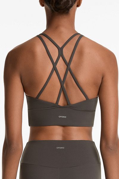 Oysho Medium-support comfortlux sports bra with cups