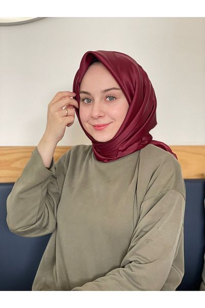 Siyane Κρυστάλλινο κασκόλ ανοιχτό μπορντό Siane Scarf