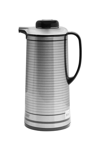 ROYALFORD Vacuum Flask Double Wall 1600Ml Pink Glass Inner Multicolor