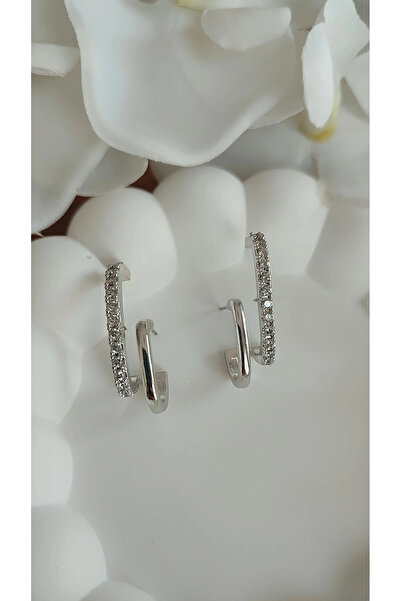 To Be Reborn Çelik İkili Görünümlü Küpe Zirkon Taşlı Xuping Yeni Sezon