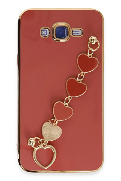 NewFace حافظة سامسونج جالاكسي J7 من السيليكون من ايسيلا - أحمر 1493445709