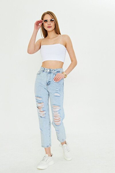 Aida Fashion Yırtık mon jeans