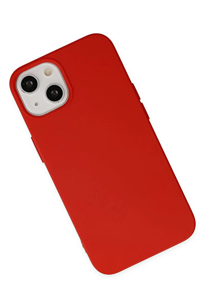 NewFace iPhone 14 Plus Case Nano Inside Velvet Silicone - Red Sptgl