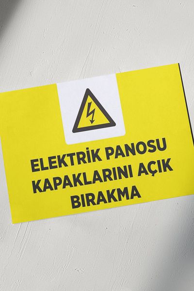 Happynesso Warning Sign "Opening the Docks of Electricity Board" – 25X35 cm Foil Printing