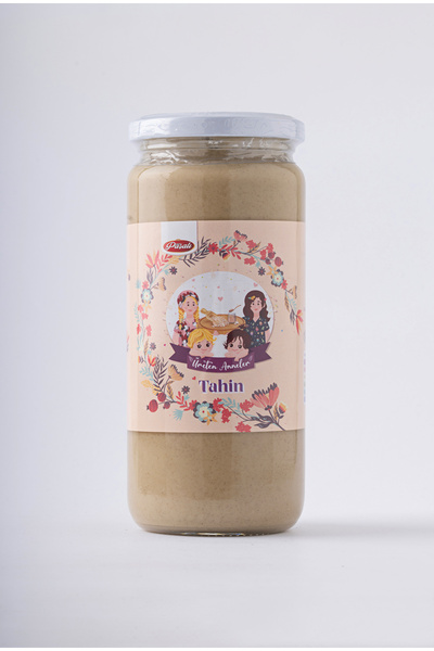 ÜRETEN ANNELER TEK KAVRULMUŞ TAHİN 500 ML ( SALMONELLA-PESTİSİT ANALİZLİ -KORUYUCU İÇERMEZ)