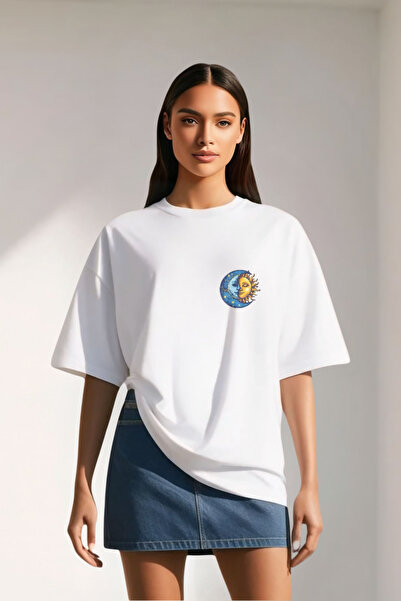 Butik Echilibrul Universului Design Soare și Lună Plină Bumbac supradimension...