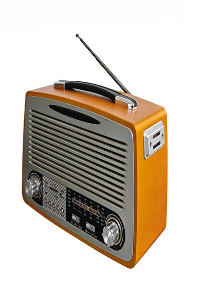 L'eDoren Nostalji Radyo Md-1700Bt Bluetooth'lu Hoparlör USB TF SD AUX FM Destekli Retro Radyo