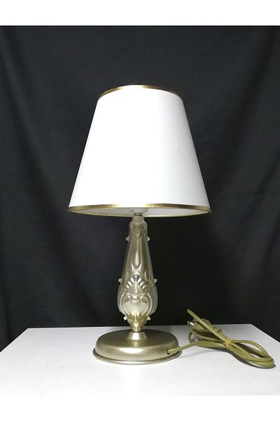 TEKAY AYDINLATMA Gold Lampshade Metal Leg Gold Lampshade Head 25 Diameter