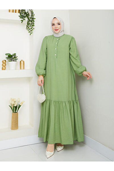 SG SARİALGİYİM New Season Shows No Summer Quality Skirt Ruffle Dress