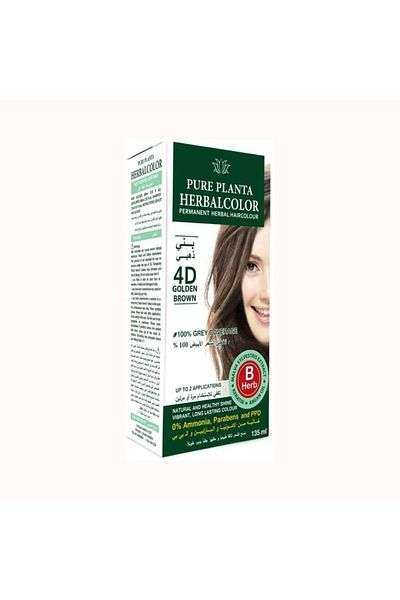 Herbatint Pure Planta natural hair color 4 d golden brown 135 ml