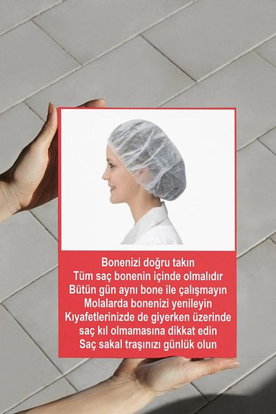 Happynesso Warning Sign with "Hygiene Reminders" Writing 25X35 cm |   Foil Printed Forex Sign |   Double Banded