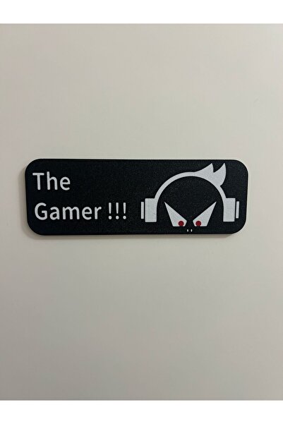 DarkFin Gaming Room Oyuncu Odası Tabelası 18cmx6cm