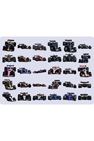 Ceres Studio F1 Formula Sticker Etiket 2 Sayfa 60 Adet Etiket