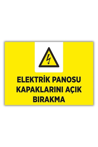 Happynesso Warning Sign "Opening the Docks of Electricity Board" – 25X35 cm Foil Printing