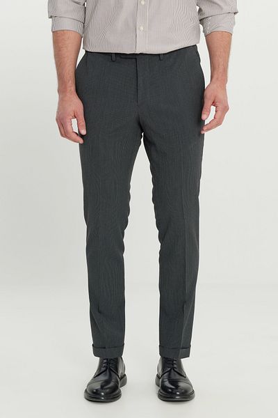 ALTINYILDIZ CLASSICS Altınyıldız Ace001252193 Anthracite Men's Slim Fit Flexible Trousers