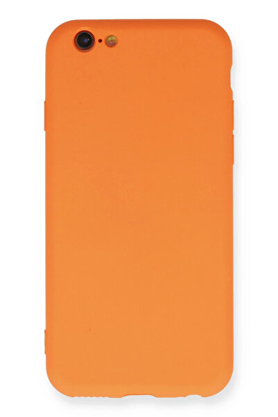 NewFace iPhone 6 Case Nano Inside Velvet Silicone - Orange 1494647709