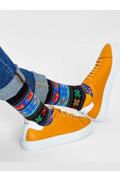 Shuttle Park Ειδική σειρά Happy Colorful Holiday Patterned Fun Design Style Socket Κάλτσες χωρίς ραφή