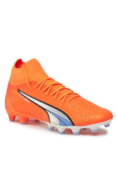 Puma Pantofi de fotbal pentru gazon pentru bărbați Ultra Pro Fg/ag Portocaliu-alb 10724001
