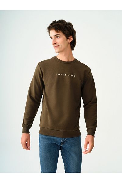Loft Dark Khaki Men's Sweatshirt - Lf 2037100