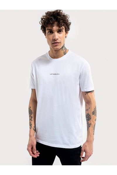 Loft Men's White T-Shirt - Lf2036274