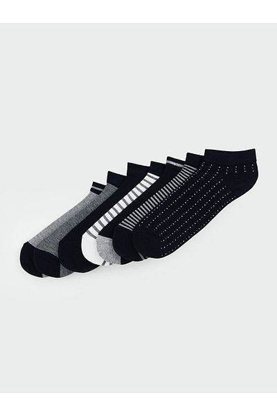 LC Waikiki LCW ACCESSORIES Ανδρικά μποτάκια ριγέ μπαμπού Κάλτσες 7 Συσκευασία