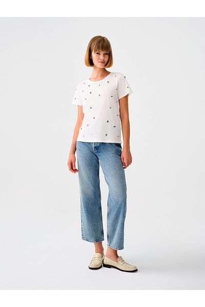 Loft Tricou de damă cu ajustare normală - mâneci