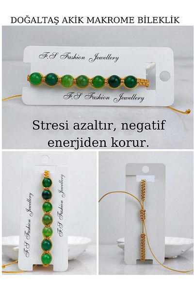 Lio20 Natural Stone Macrame Bracelet Accessory Bijouterie Gift Bracelet