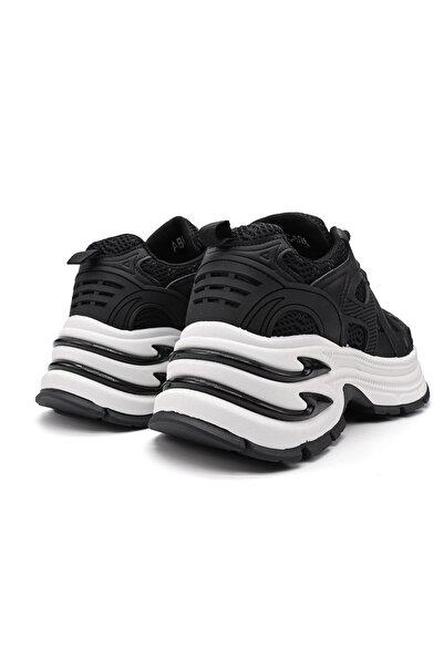 Tmall Pantofi sport pentru femei, cu inserții de plasă, D1387, negri