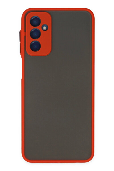 NewFace غطاء حماية سيليكون مونتريال لهاتف سامسونج جالاكسي M13 - أحمر YNSMR