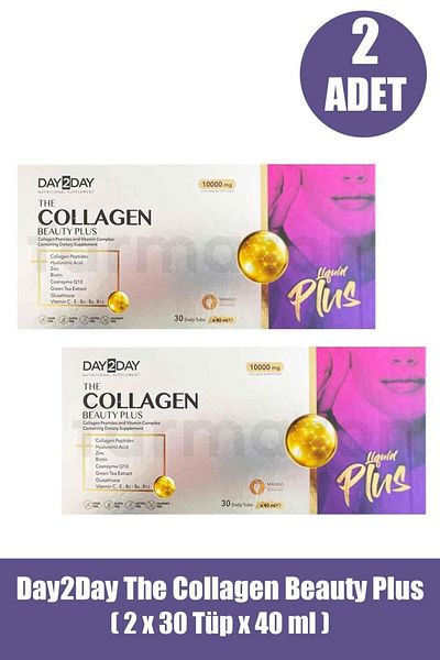 DAY2DAY The Collagen Beauty Plus 30 Tubes X 40 ml 2 Pieces