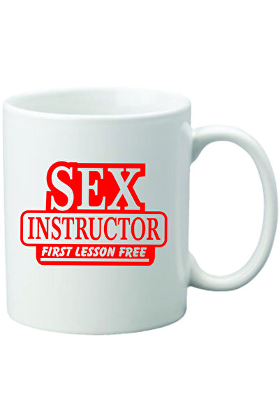 OEM Cană albă personalizată „Instructor de sex”, INOVATIX®. 330ml