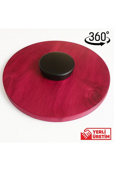 Wood Stone Art Balance Board Red 360 °