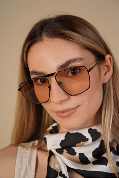 Stil Noktası Novra Nude Geniş Camlı Güneş Gözlüğü