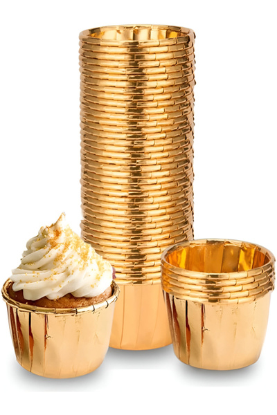 bizimevde Muffin Cake Mold 25 Pieces Cupcake Paper