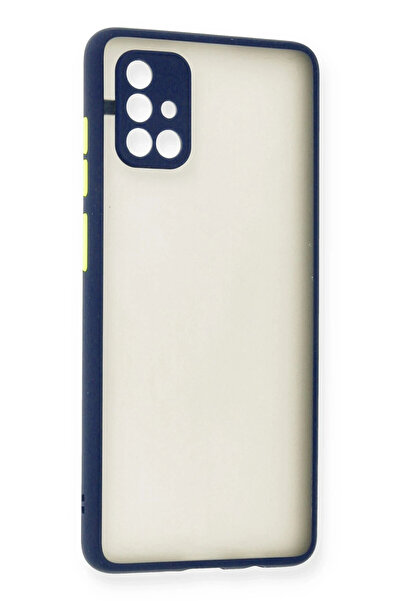 NewFace حافظة سامسونج جالاكسي A71 من السيليكون مونتريال - أزرق داكن 1495043709