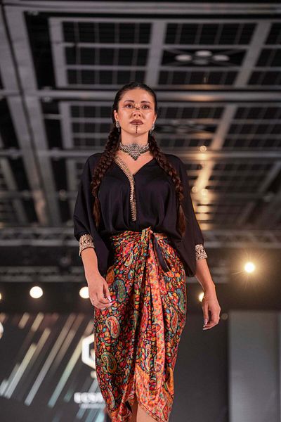 ECSTACY COUTURE Kaani shirt set