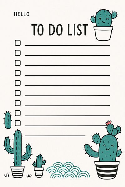 GIFT To Do List Mixed Colors Single Piece 20 Sheets A6 Size