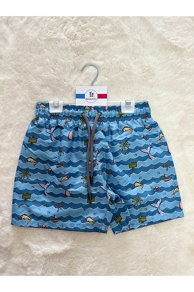 Kitti Costum de baie pentru bărbați Fish Sea